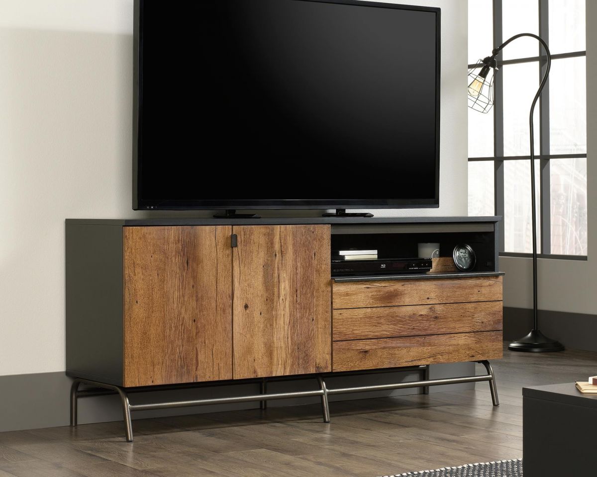 Teknik Office Boulevard Café Tv Stand in Vintage Oak Accents