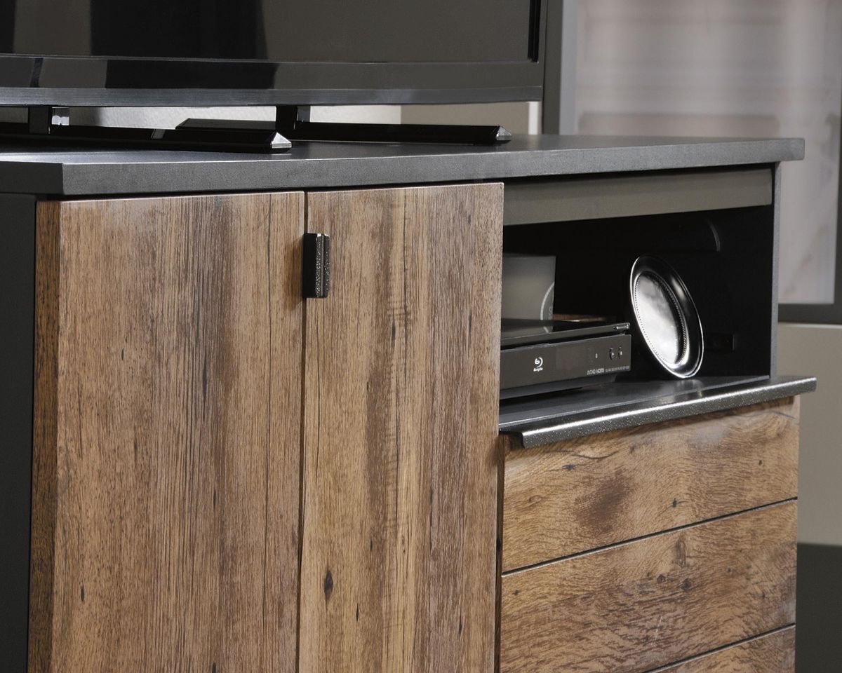 Teknik Office Boulevard Café Tv Stand in Vintage Oak Accents