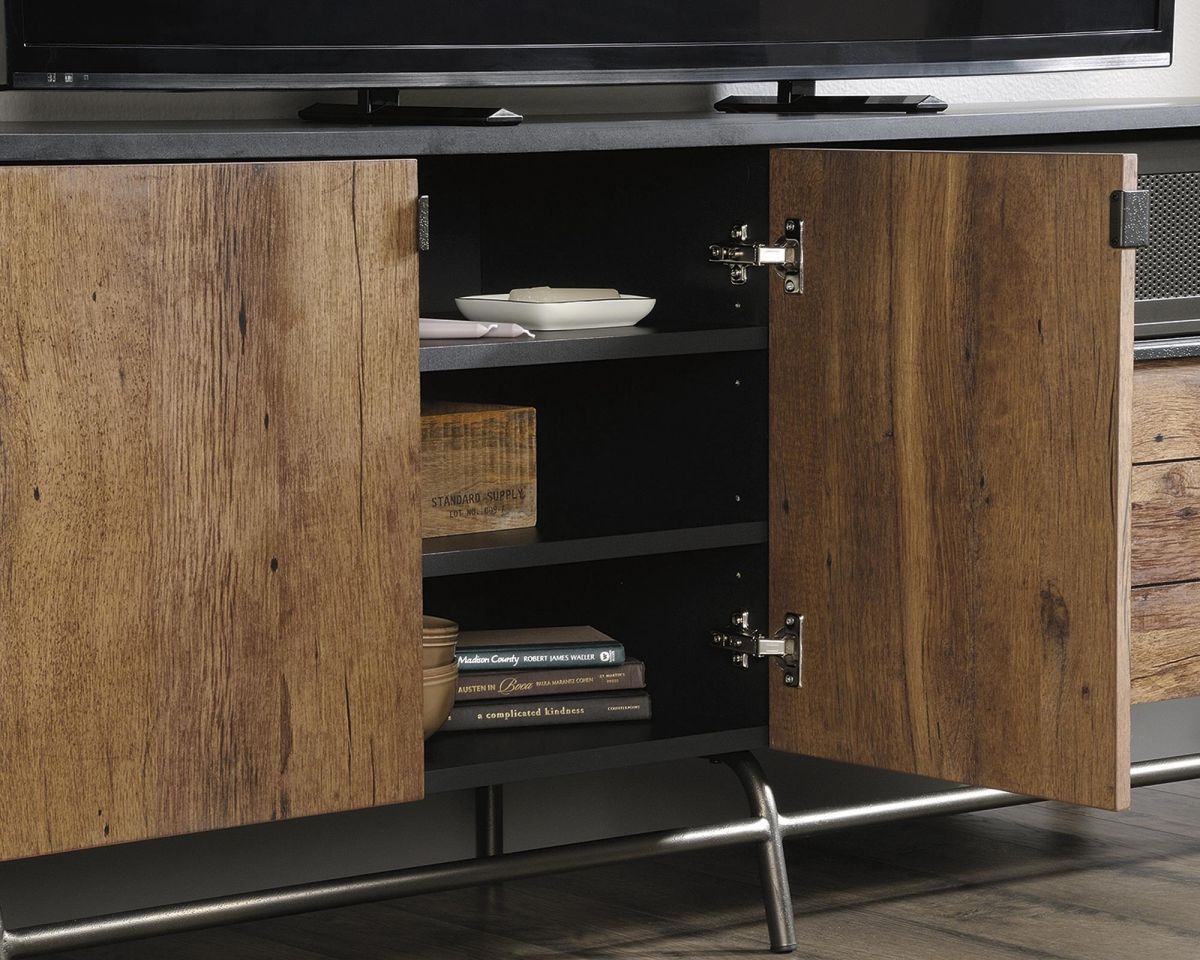 Teknik Office Boulevard Café Tv Stand in Vintage Oak Accents