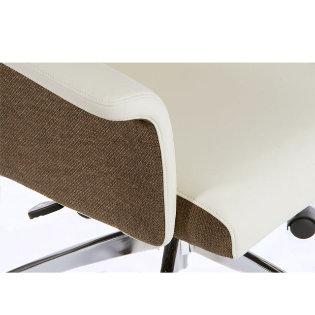 Teknik Office Elegance Medium Backed Leather Executive Chair with Gull Wing Arms