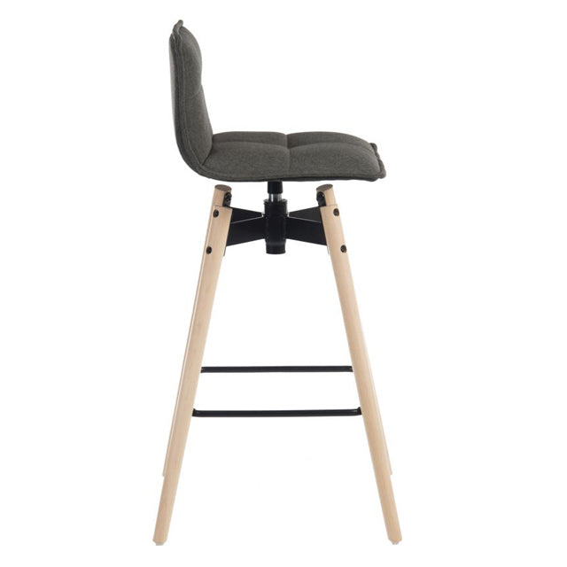 Teknik Office Swivel Seat Spin Barstool Grey Chair