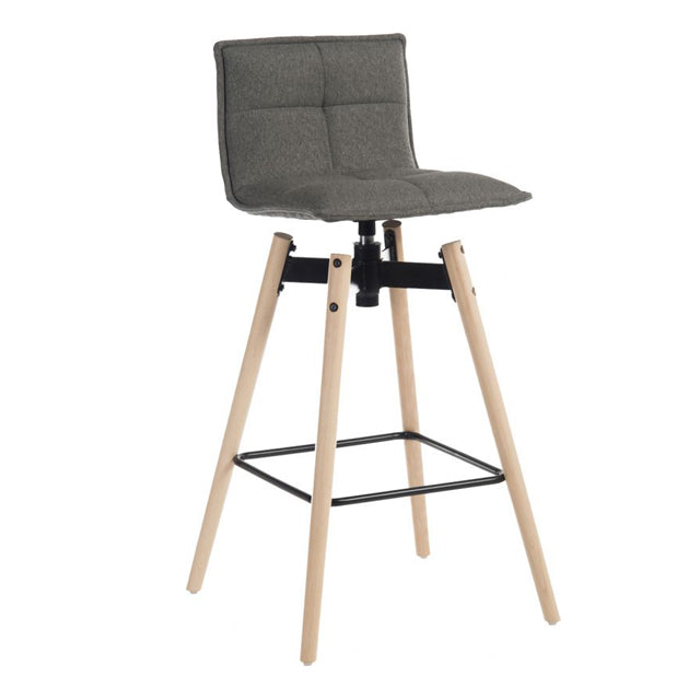 Teknik Office Swivel Seat Spin Barstool Grey Chair