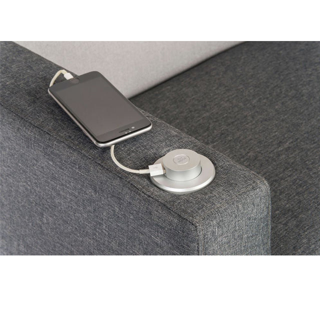 Teknik Office Cube Modular Reception Fabric Chair Arm with inbuilt USB Port - Left or Right