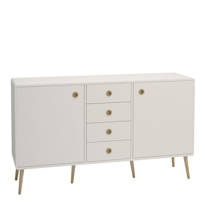 Furniture To Go Softline Sideboard 2 Doors 4 Drawers in White