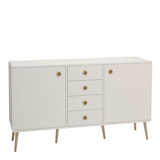 Furniture To Go Softline Sideboard 2 Doors 4 Drawers in White