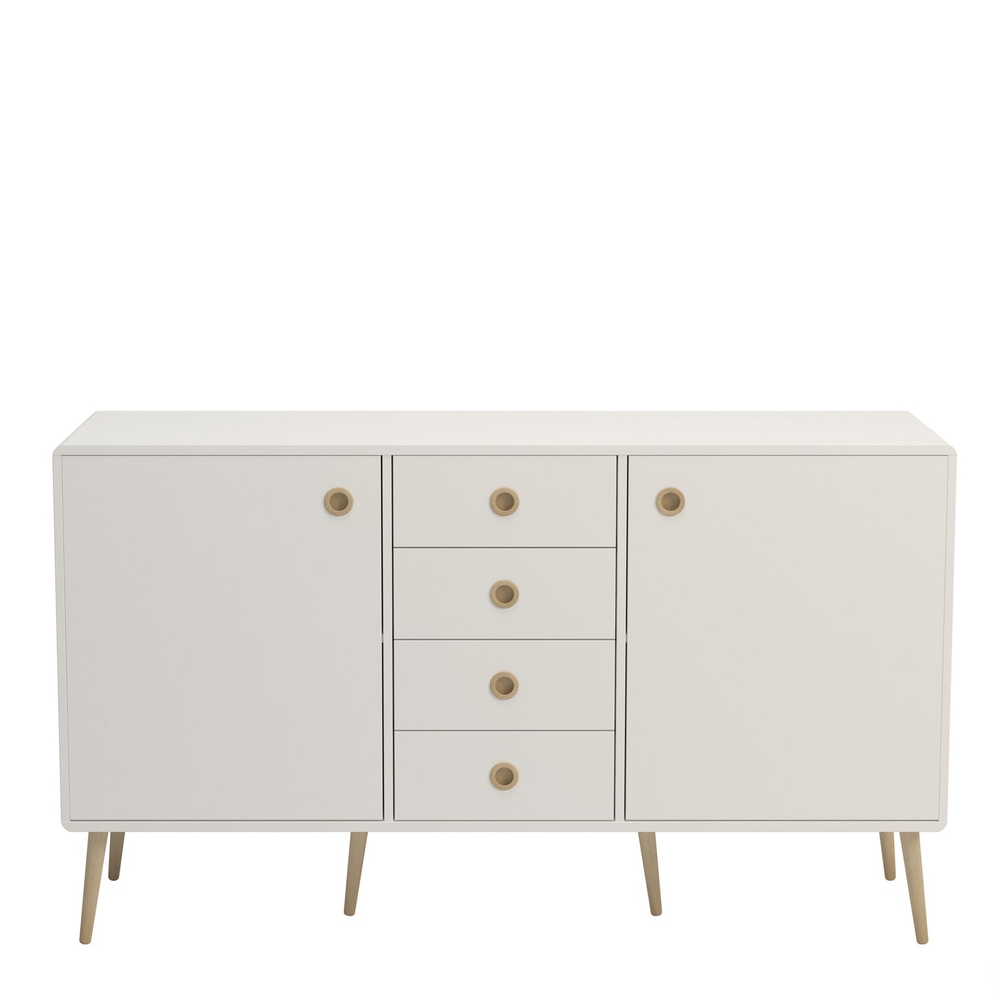 Furniture To Go Softline Sideboard 2 Doors 4 Drawers in White