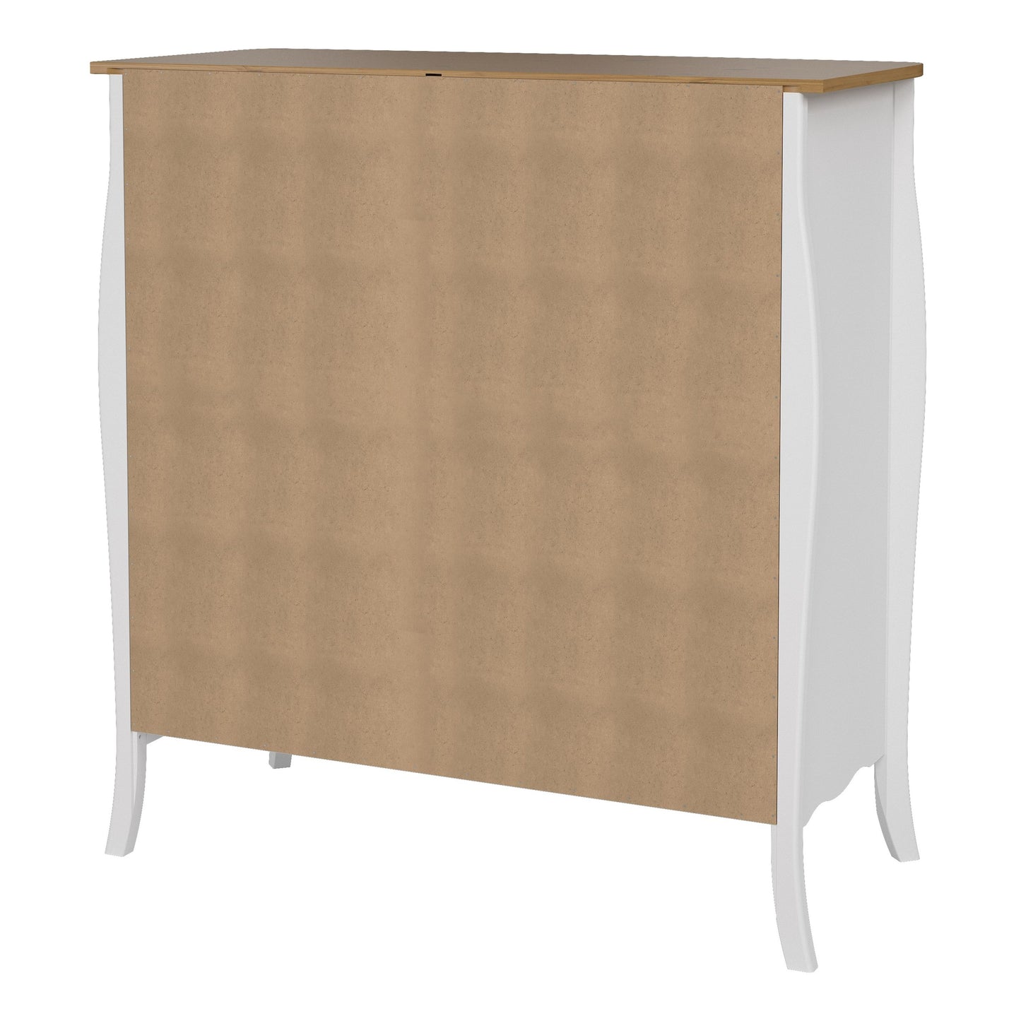 Furniture To Go Baroque Sideboard 2 Doors 1 Drawer in Pure White Iced Coffee Lacquer