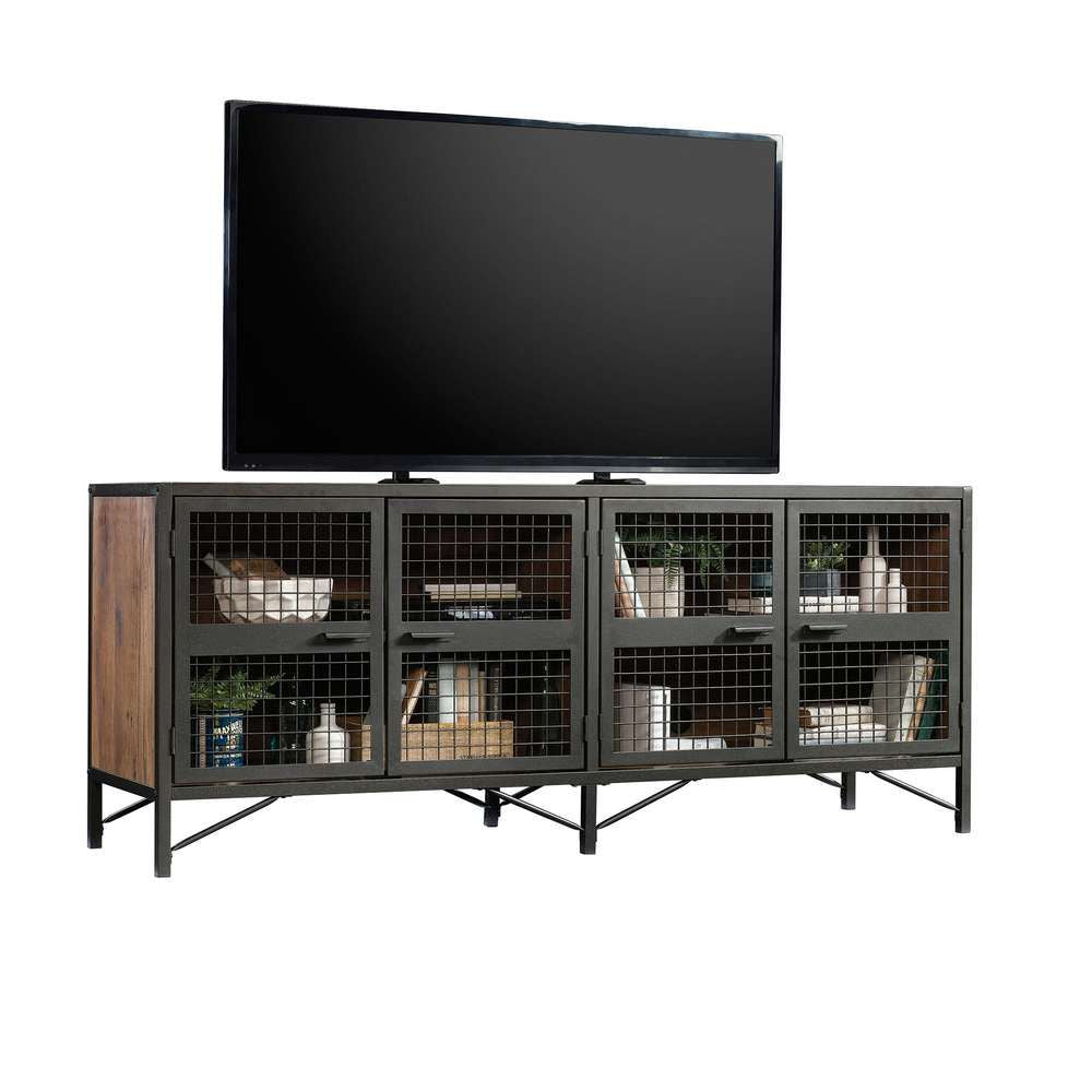 Teknik Office Boulevard Café Industrial Styled Sideboard in Vintage Oak effect and black accents