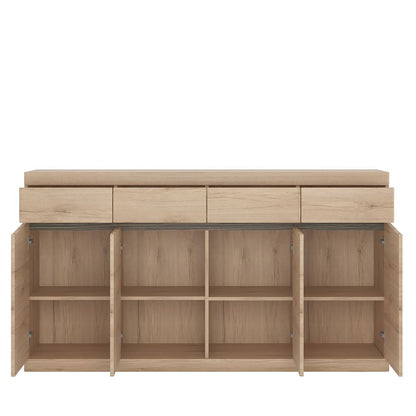 Furniture To Go Kensington Wide 4 Drawer 4 Door Sideboard