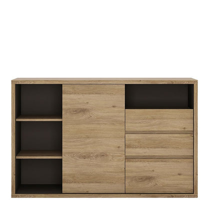 Furniture To Go Shetland 1 Door 3 Drawer Sideboard