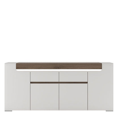 Furniture To Go Toronto Wide 4 Door 2 Drawer Sideboard (inc. Plexi Lighting)