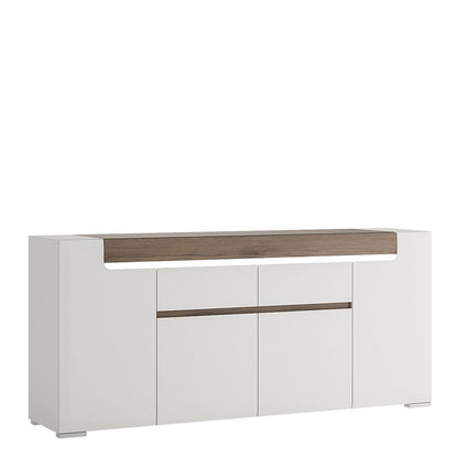 Furniture To Go Toronto Wide 4 Door 2 Drawer Sideboard (inc. Plexi Lighting)
