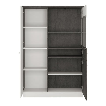 Furniture To Go Zingaro Low Display Cabinet (RH)