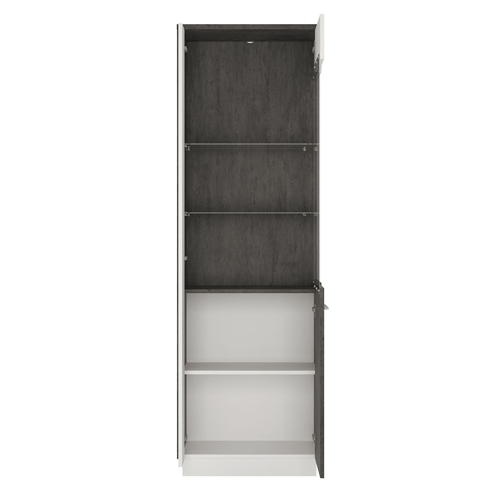 Furniture To Go Zingaro Tall Glazed Display Cabinet (RH)