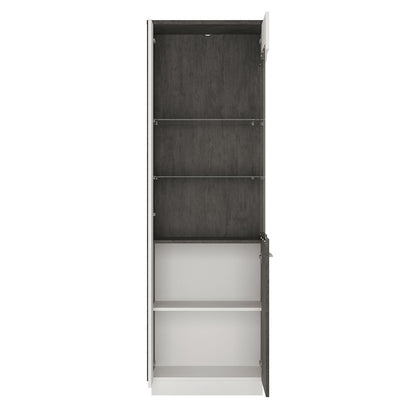 Furniture To Go Zingaro Tall Glazed Display Cabinet (RH)