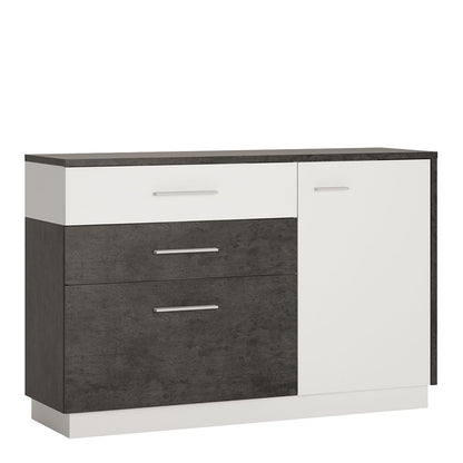 Furniture To Go Zingaro 1 Door 2 Drawer 1 Compartment Sideboard