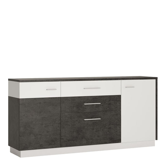 Furniture To Go Zingaro 2 Door 2 Drawer 1 Compartment Sideboard