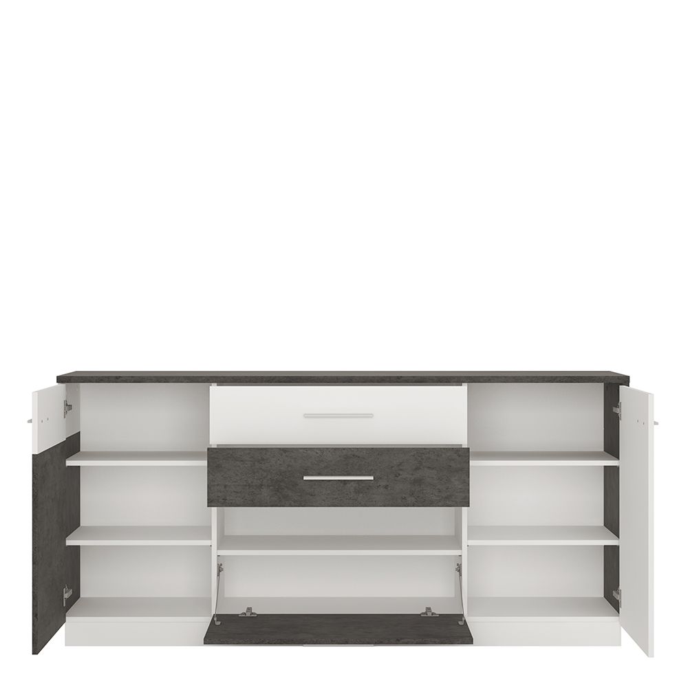 Furniture To Go Zingaro 2 Door 2 Drawer 1 Compartment Sideboard