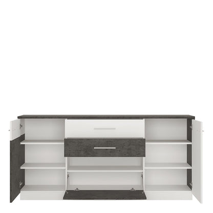 Furniture To Go Zingaro 2 Door 2 Drawer 1 Compartment Sideboard