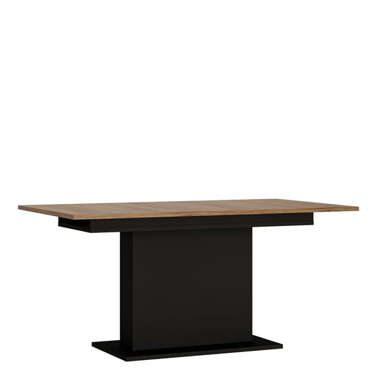 Furniture To Go Brolo Extending Dining Table 160-200cm in Walnut and Dark Panel Finish