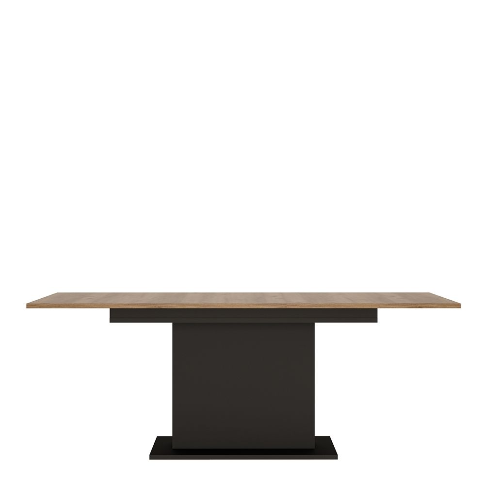 Furniture To Go Brolo Extending Dining Table 160-200cm in Walnut and Dark Panel Finish