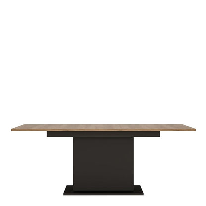 Furniture To Go Brolo Extending Dining Table 160-200cm in Walnut and Dark Panel Finish