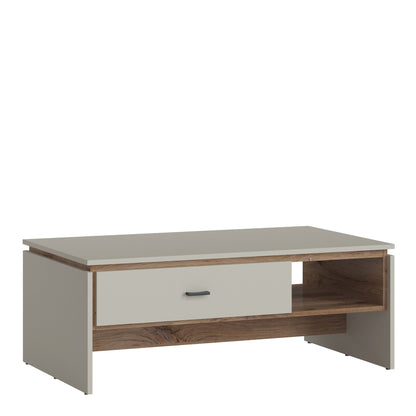 Furniture To Go Rivero 1 Drawer Coffee Table in Grey and Oak