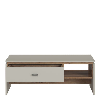 Furniture To Go Rivero 1 Drawer Coffee Table in Grey and Oak