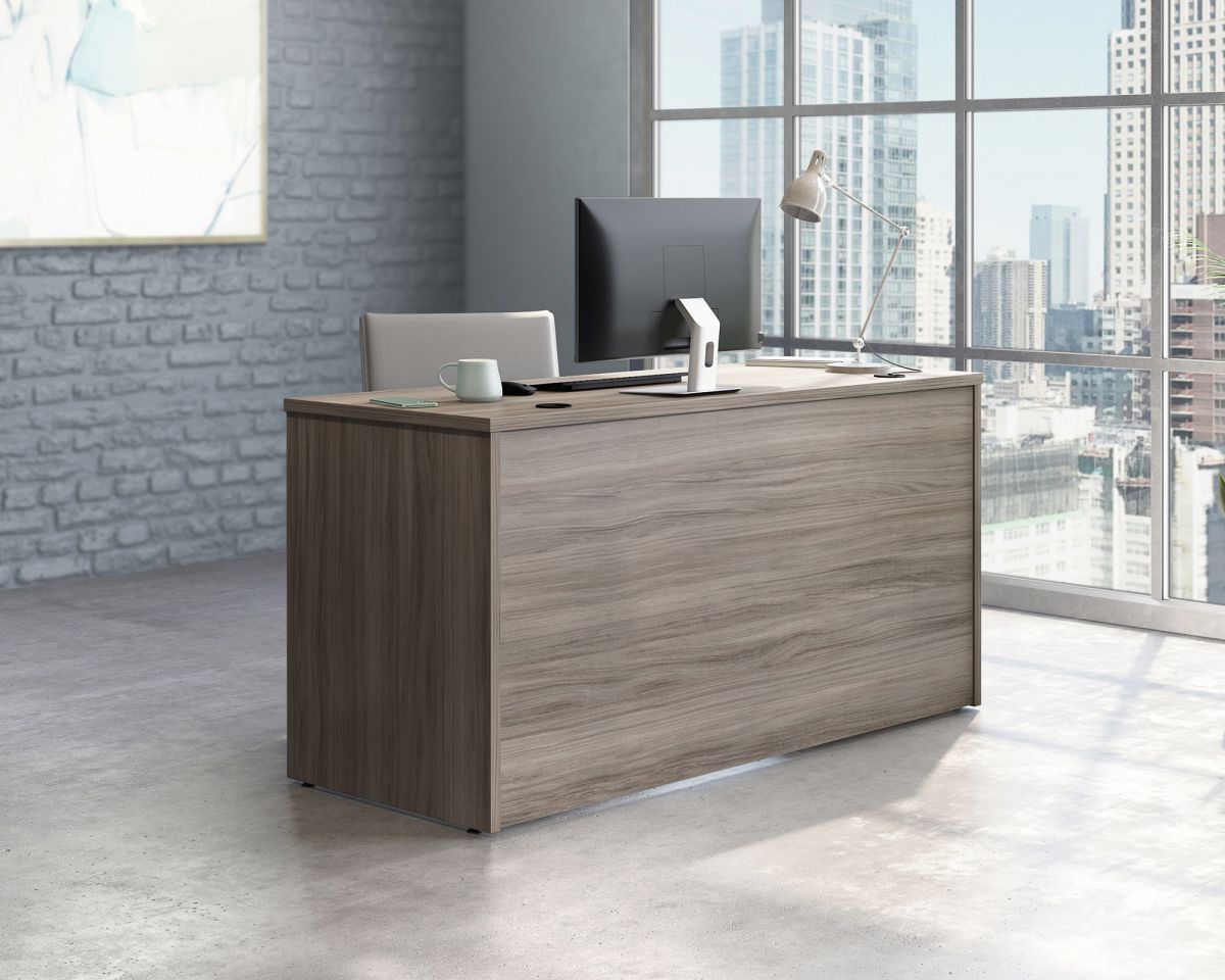 Teknik Office Affiliate 1500 X 600 Desk in Hudson Elm Effect Finish with Heat, Stain and Scratch Resistant