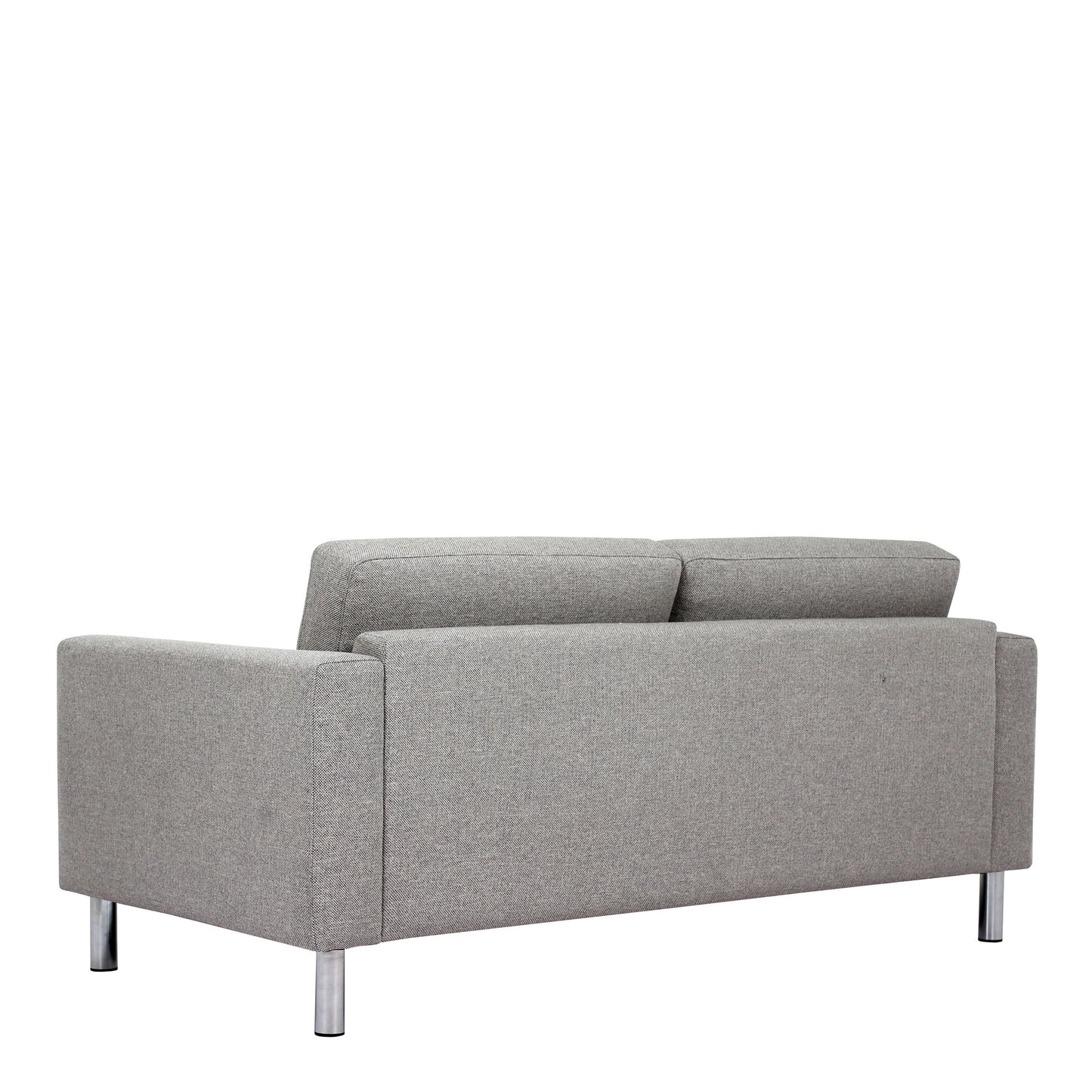 Furniture To Go Cleveland 2-Seater Sofa with Chrome Feet in Nova Light Grey