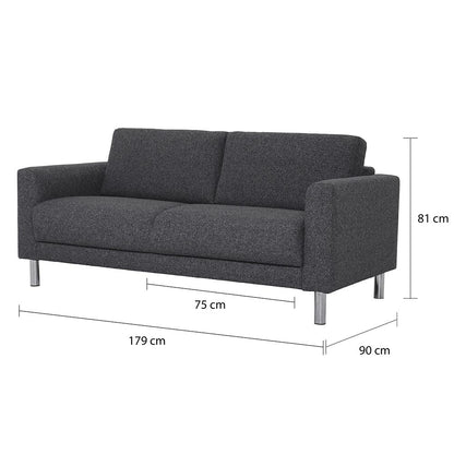 Furniture To Go Cleveland 2-Seater Sofa in Nova Anthracite