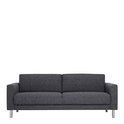 Furniture To Go Cleveland 3-Seater Sofa with Crome Feet in Nova Anthracite