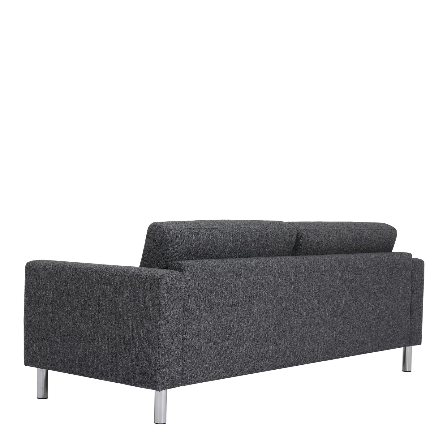 Furniture To Go Cleveland 3-Seater Sofa with Crome Feet in Nova Anthracite