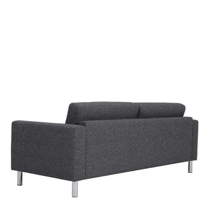 Furniture To Go Cleveland 3-Seater Sofa with Crome Feet in Nova Anthracite