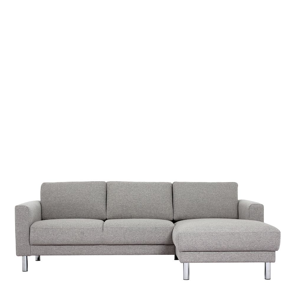 Furniture To Go Cleveland Chaiselongue Sofa (RH) in Nova Light Grey