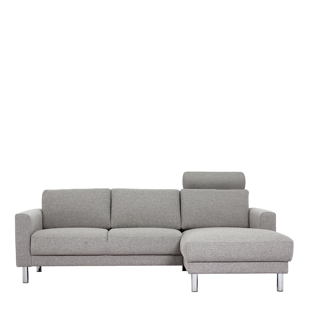 Furniture To Go Cleveland Chaiselongue Sofa (RH) in Nova Light Grey