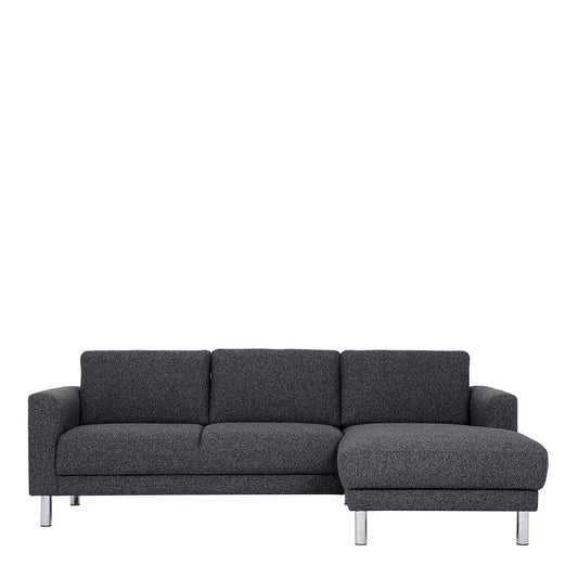 Furniture To Go Cleveland Chaiselongue Sofa (RH) in Nova Anthracite