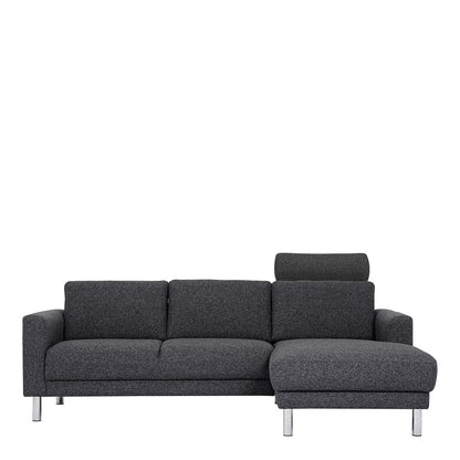 Furniture To Go Cleveland Chaiselongue Sofa (RH) in Nova Anthracite