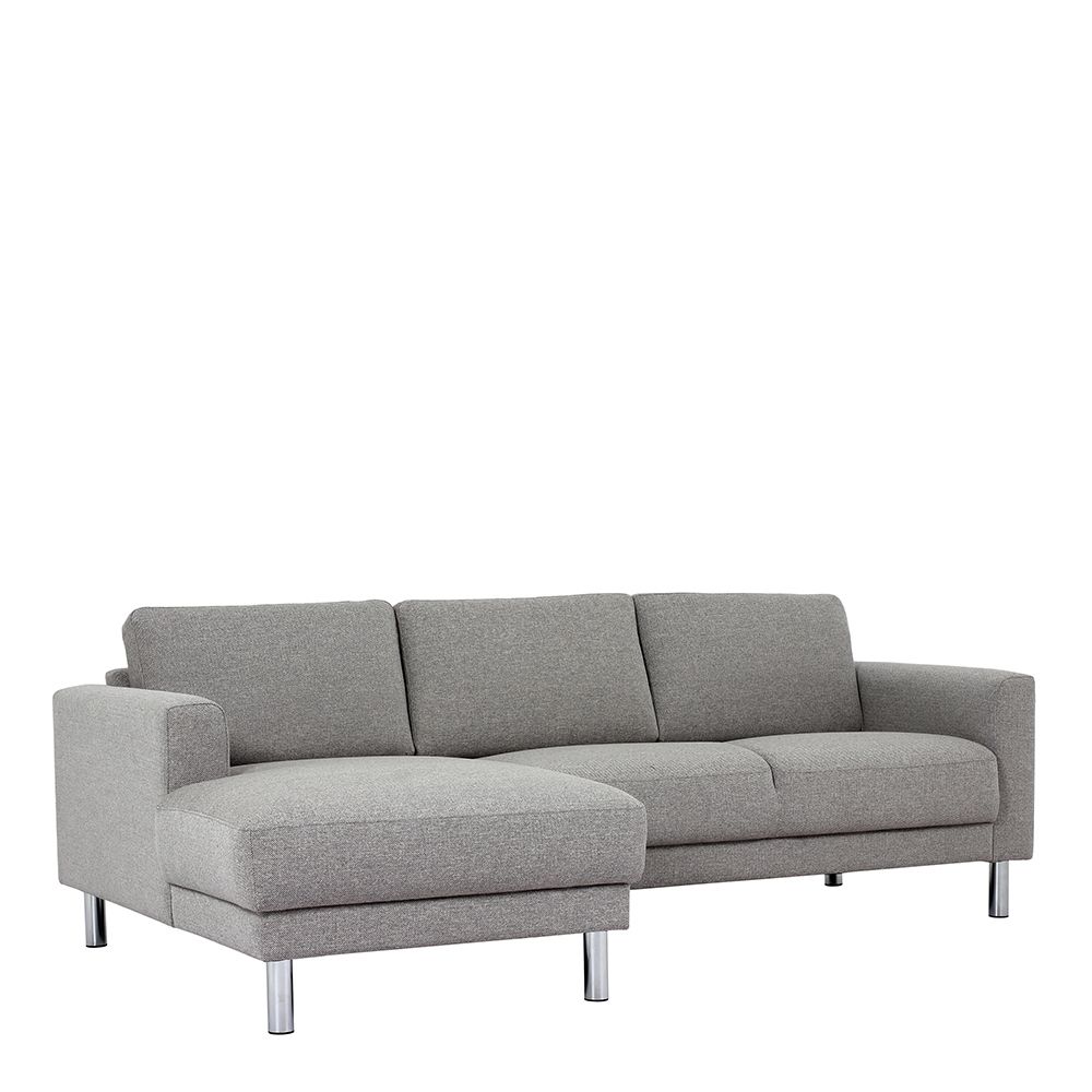 Furniture To Go Cleveland Chaiselongue Sofa (LH) in Nova Light Grey