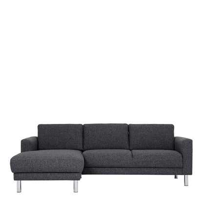 Furniture To Go Cleveland Chaiselongue Sofa (LH) in Nova Anthracite