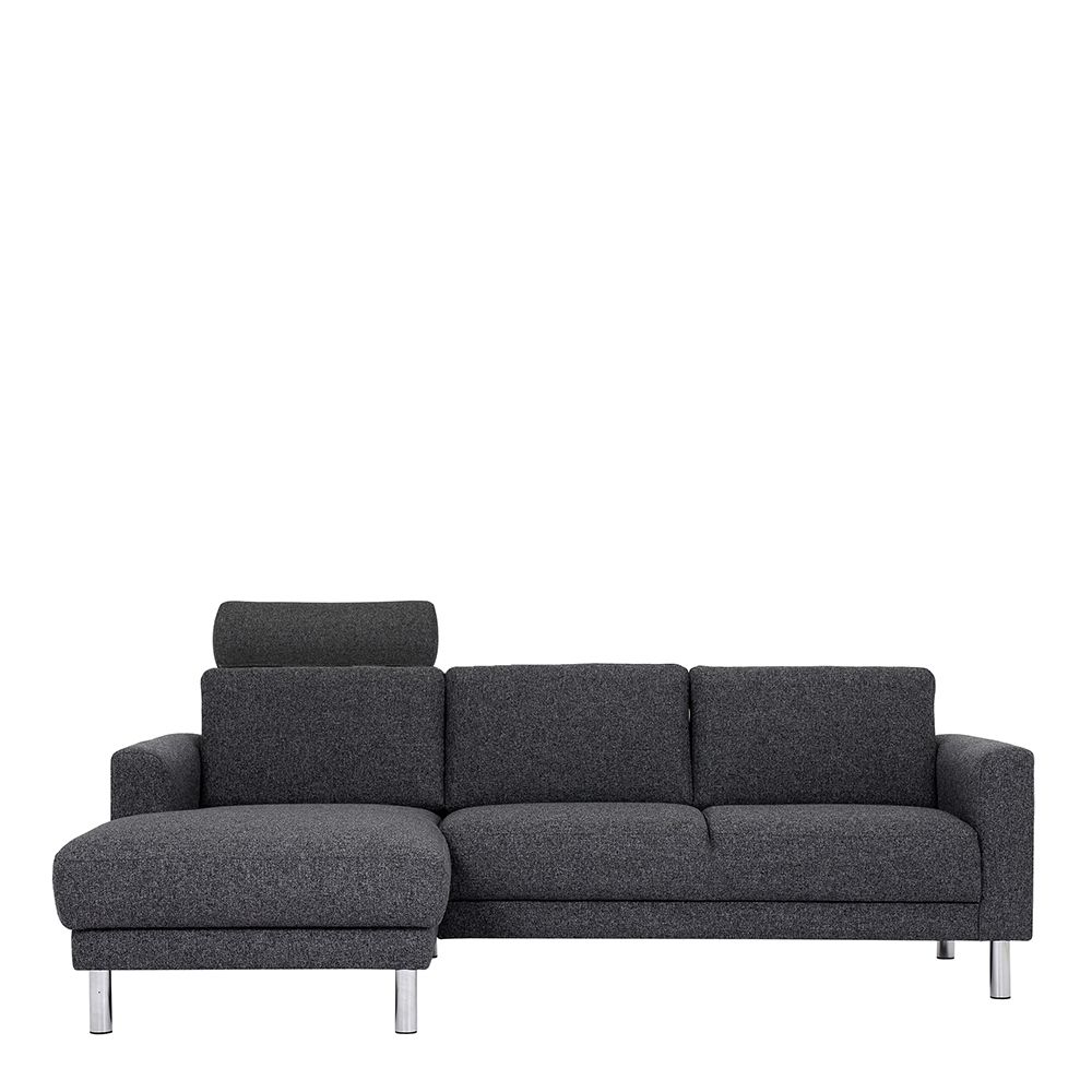 Furniture To Go Cleveland Chaiselongue Sofa (LH) in Nova Anthracite