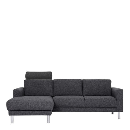Furniture To Go Cleveland Chaiselongue Sofa (LH) in Nova Anthracite