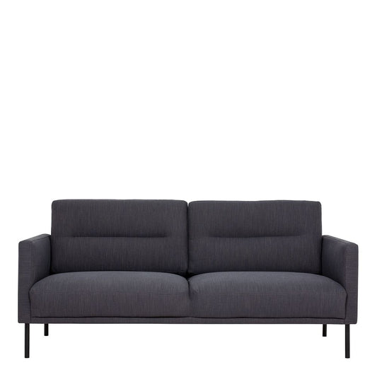 Furniture To Go Larvik 2.5 Seater Sofa - Anthracite, Black Legs