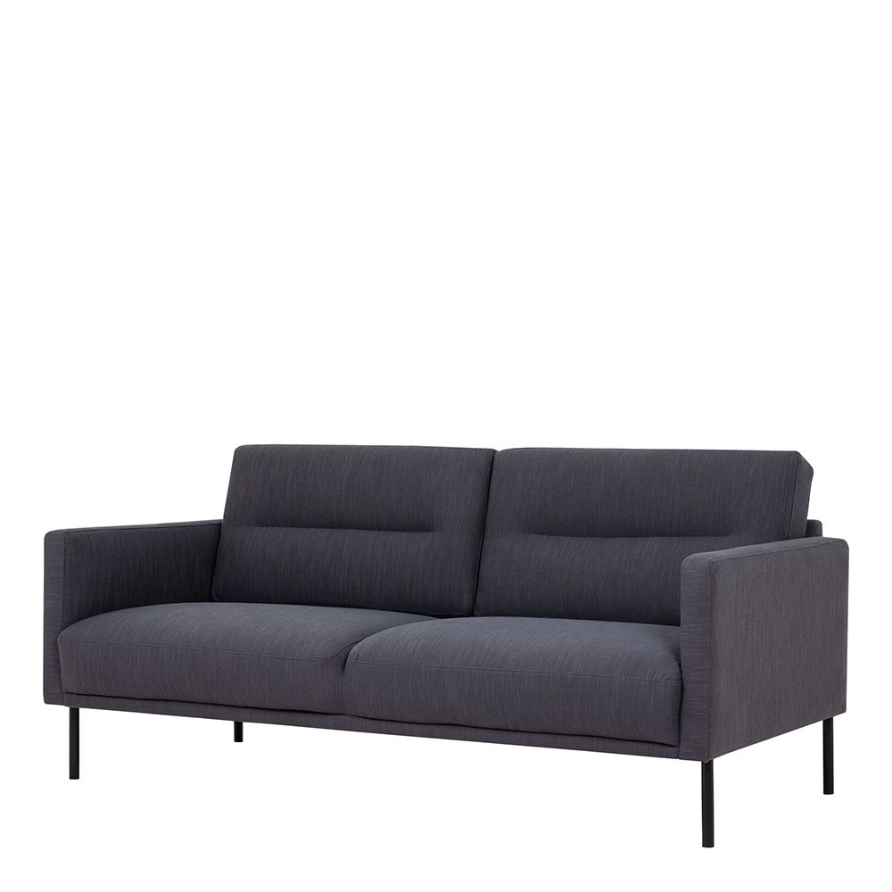 Furniture To Go Larvik 2.5 Seater Sofa - Anthracite, Oak Legs