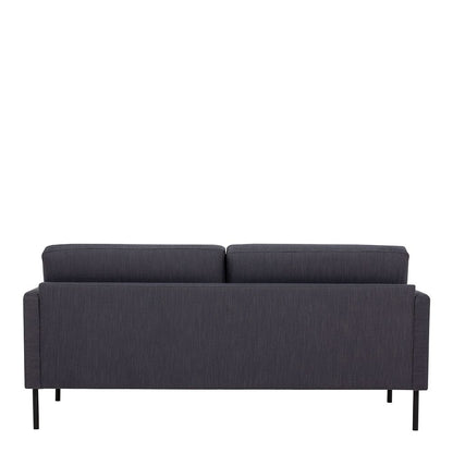 Furniture To Go Larvik 2.5 Seater Sofa - Anthracite, Black Legs