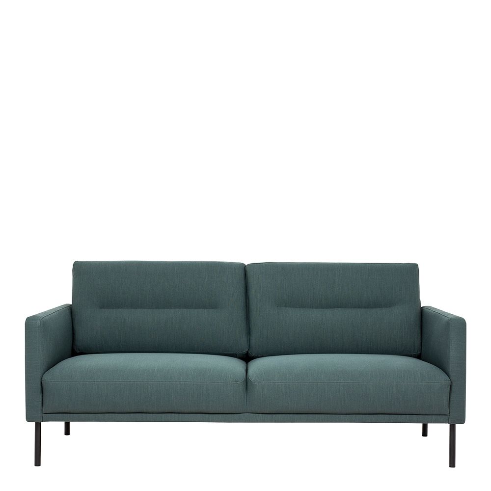 Furniture To Go Larvik 3 Seater Sofa - Dark Green, Black Legs