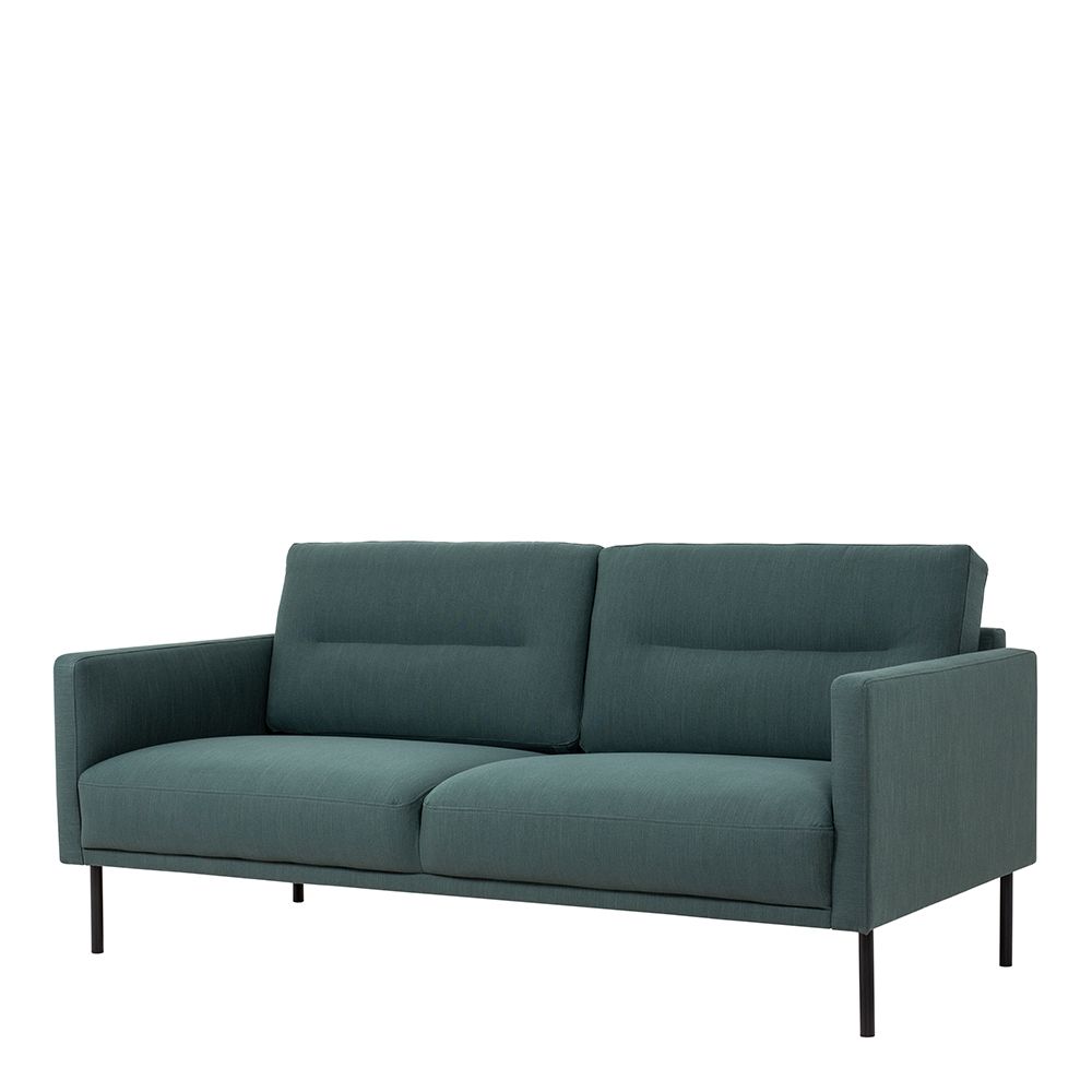 Furniture To Go Larvik 3 Seater Sofa - Dark Green, Black Legs