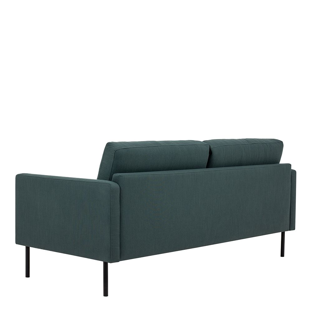 Furniture To Go Larvik 3 Seater Sofa - Dark Green, Black Legs