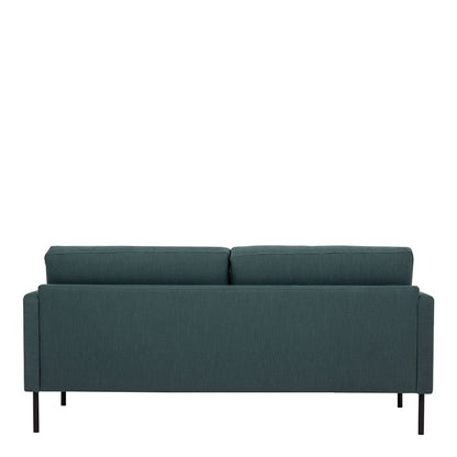 Furniture To Go Larvik 3 Seater Sofa - Dark Green, Black Legs