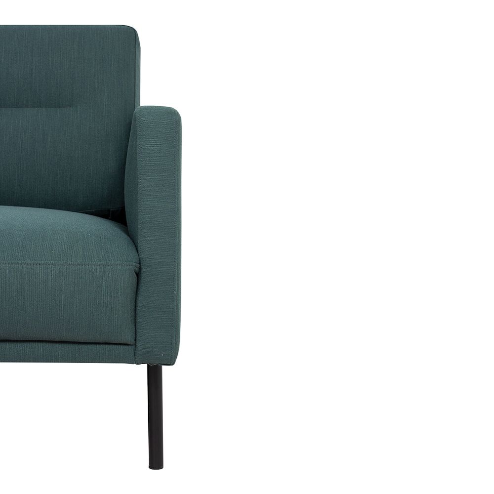 Furniture To Go Larvik 3 Seater Sofa - Dark Green, Black Legs